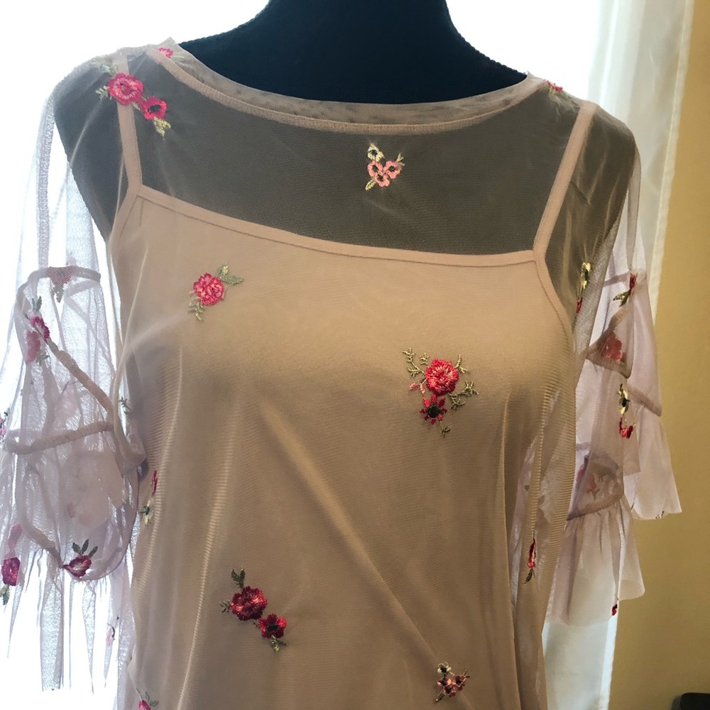 Blush pink blouse new with tags